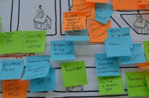 Detail of the St. Clair interactive map.