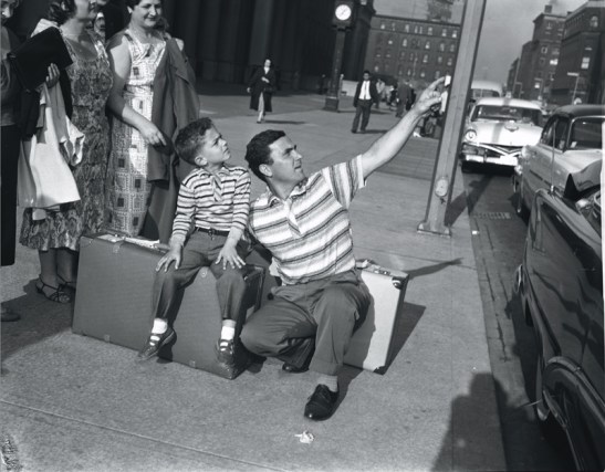 Arrival city: Italian immigrants outside Union Station, 1951. Clara Thomas Archives