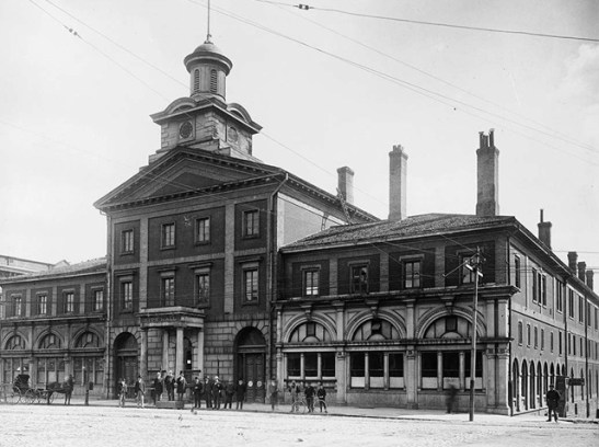 Toronto's first city hall, the remnants of which are preserved in the South Market building. Toronto Archives, F 1251, It.0098