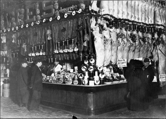 The interior of the market c. 1900. City of Toronto Archives, Fonds 1244, 338b.